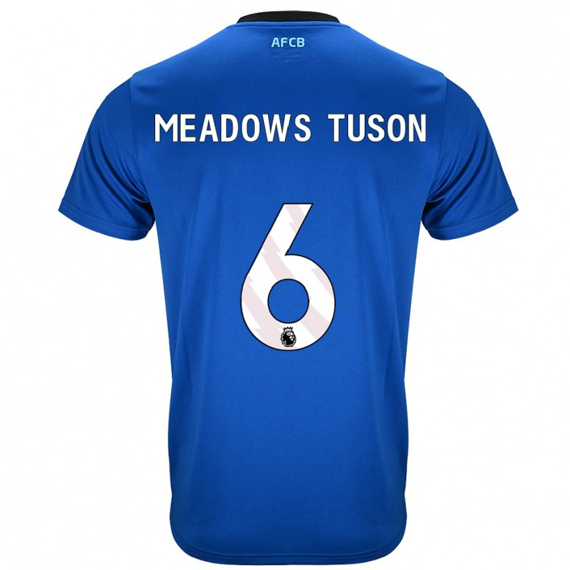 Danxen Mujer Camiseta Freya Meadows Tuson #6 Azul Negro 2ª Equipación 2025/26 La Camisa