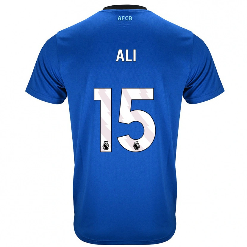 Danxen Mujer Camiseta Ameer Ali #15 Azul Negro 2ª Equipación 2025/26 La Camisa