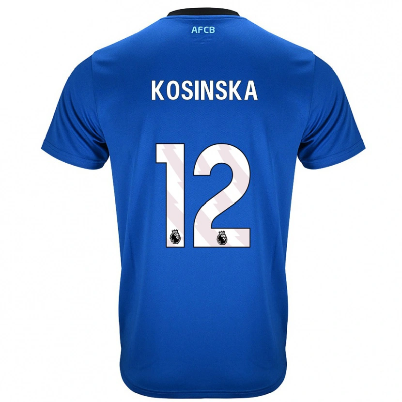Danxen Mujer Camiseta Daniela Kosinska #12 Azul Negro 2ª Equipación 2025/26 La Camisa