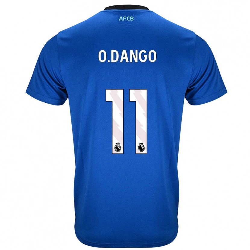 Danxen Mujer Camiseta Dango Ouattara #11 Azul Negro 2ª Equipación 2025/26 La Camisa