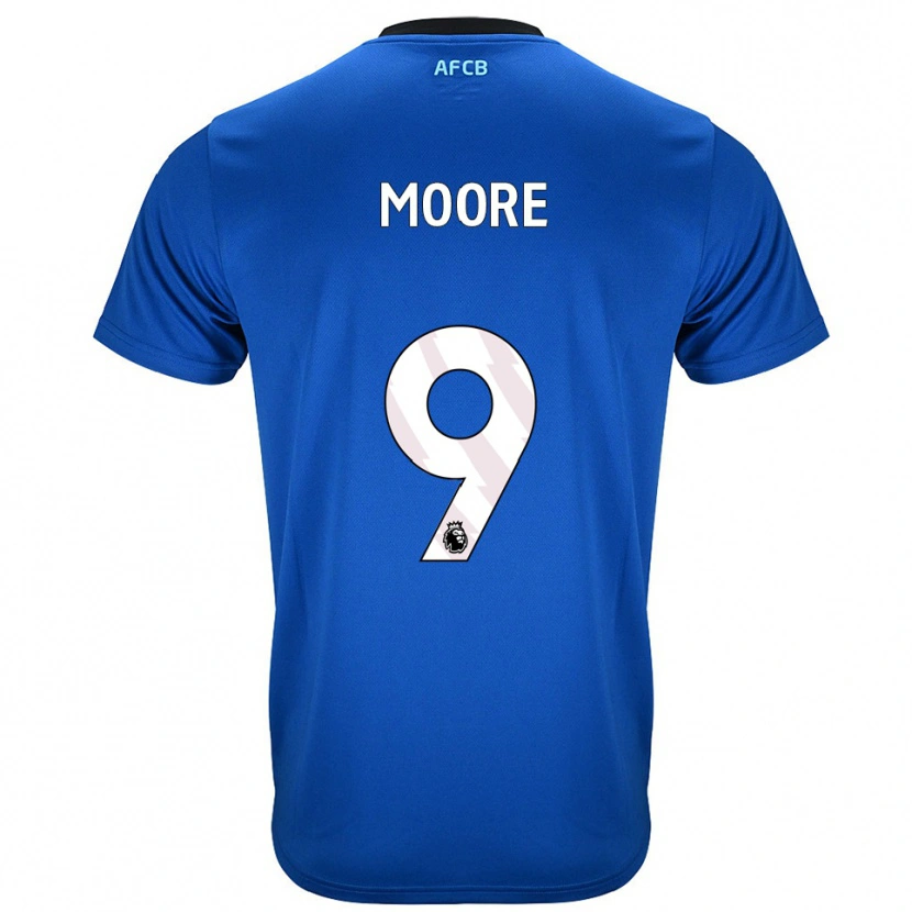 Danxen Mujer Camiseta Kobel Moore #9 Azul Negro 2ª Equipación 2025/26 La Camisa
