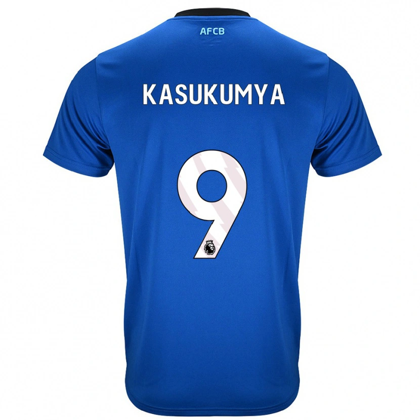 Danxen Mujer Camiseta Kashanga Kasukumya #9 Azul Negro 2ª Equipación 2025/26 La Camisa