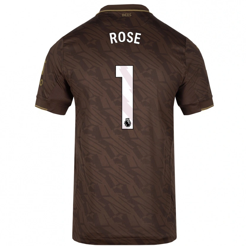 Danxen Mujer Camiseta Reggie Rose #1 Marrón Oro 2ª Equipación 2025/26 La Camisa