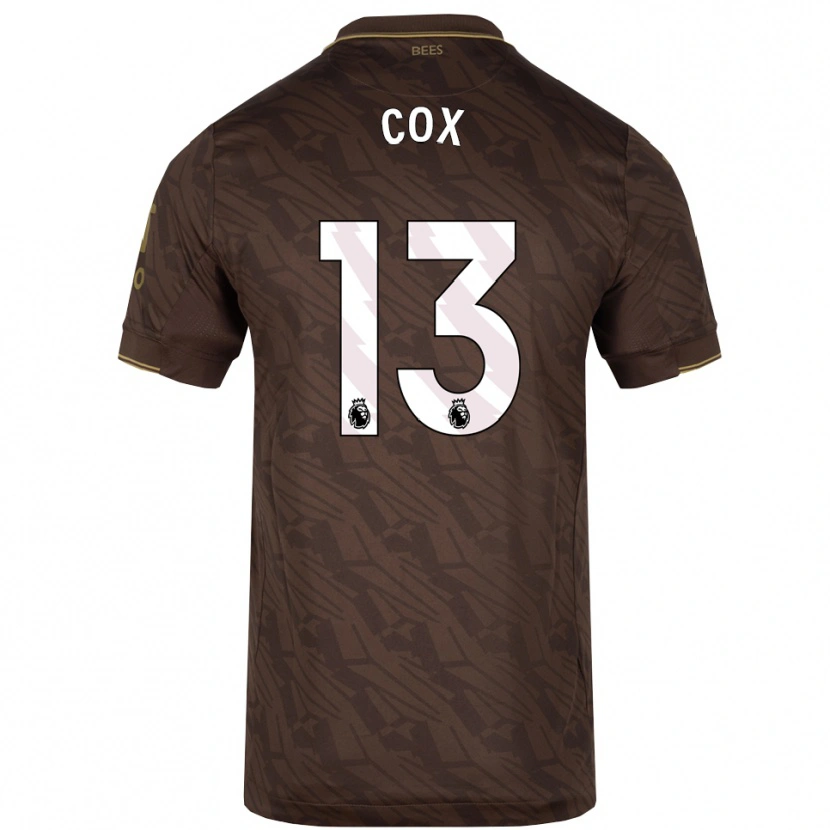 Danxen Mujer Camiseta Matthew Cox #13 Marrón Oro 2ª Equipación 2025/26 La Camisa