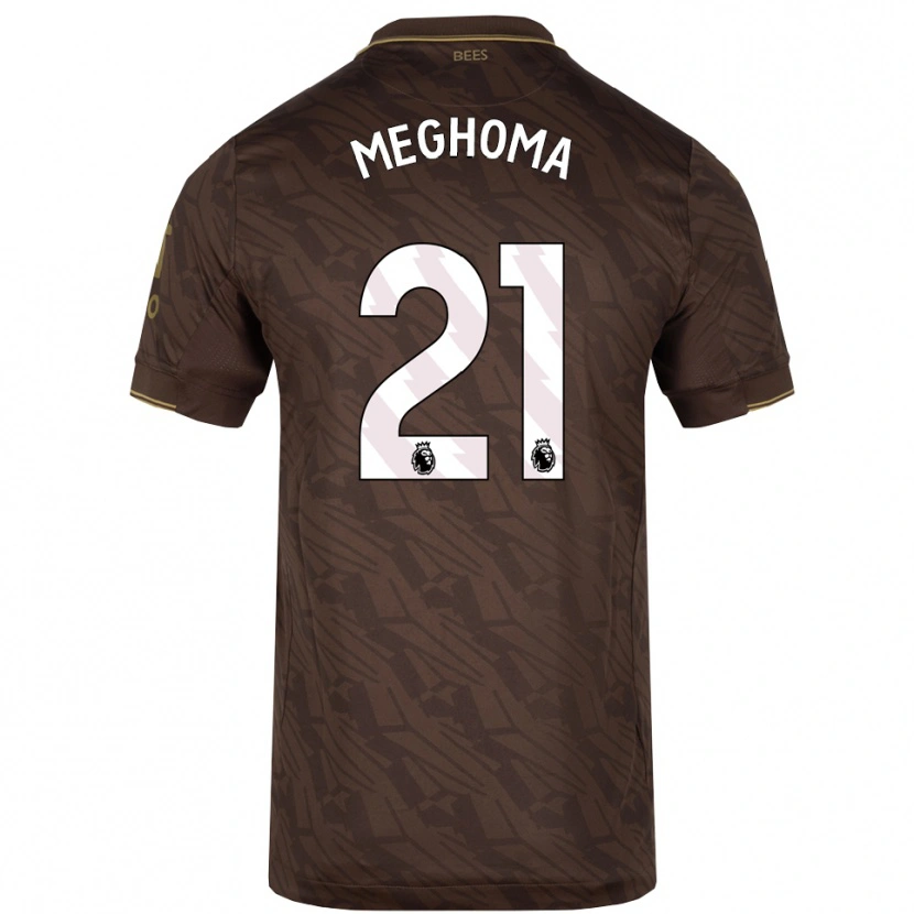 Danxen Mujer Camiseta Jayden Meghoma #21 Marrón Oro 2ª Equipación 2025/26 La Camisa