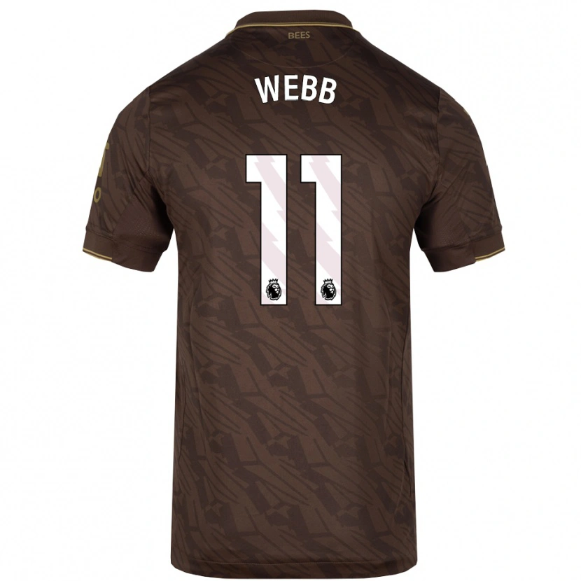 Danxen Mujer Camiseta Chloe Webb #11 Marrón Oro 2ª Equipación 2025/26 La Camisa