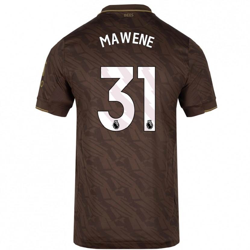 Danxen Mujer Camiseta Theo Mawene #31 Marrón Oro 2ª Equipación 2025/26 La Camisa