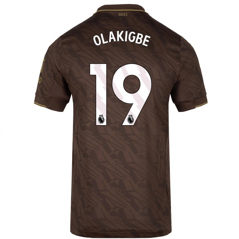Danxen Mujer Camiseta Michael Olakigbe #19 Marrón Oro 2ª Equipación 2025/26 La Camisa