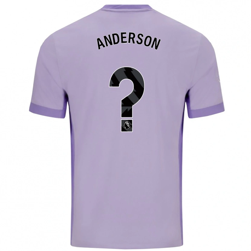 Danxen Mujer Camiseta Oliver Anderson #0 Morado Taro Blanco 2ª Equipación 2025/26 La Camisa