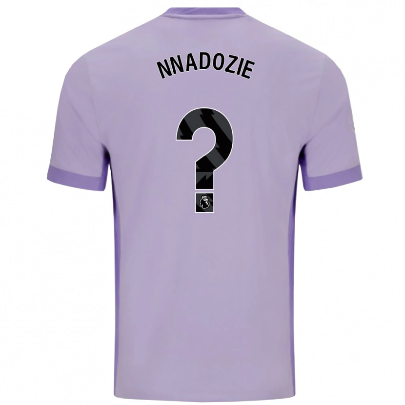 Danxen Mujer Camiseta Chiamaka Nnadozie #0 Morado Taro Blanco 2ª Equipación 2025/26 La Camisa