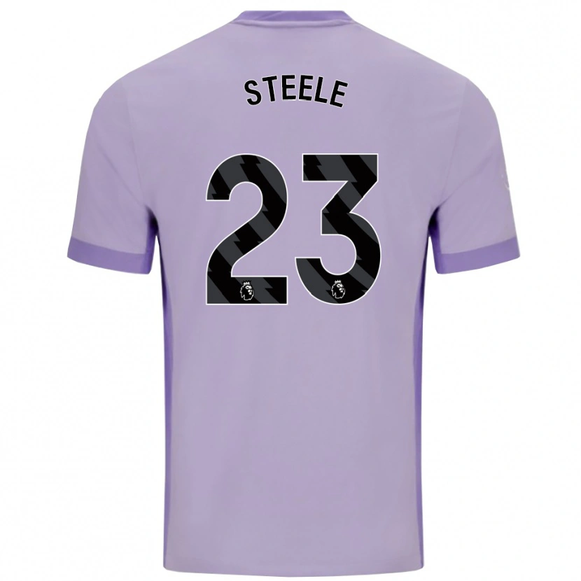 Danxen Mujer Camiseta Jason Steele #23 Morado Taro Blanco 2ª Equipación 2025/26 La Camisa