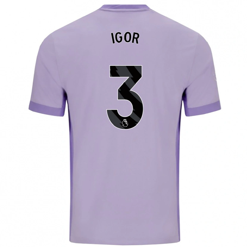 Danxen Mujer Camiseta Igor #3 Morado Taro Blanco 2ª Equipación 2025/26 La Camisa