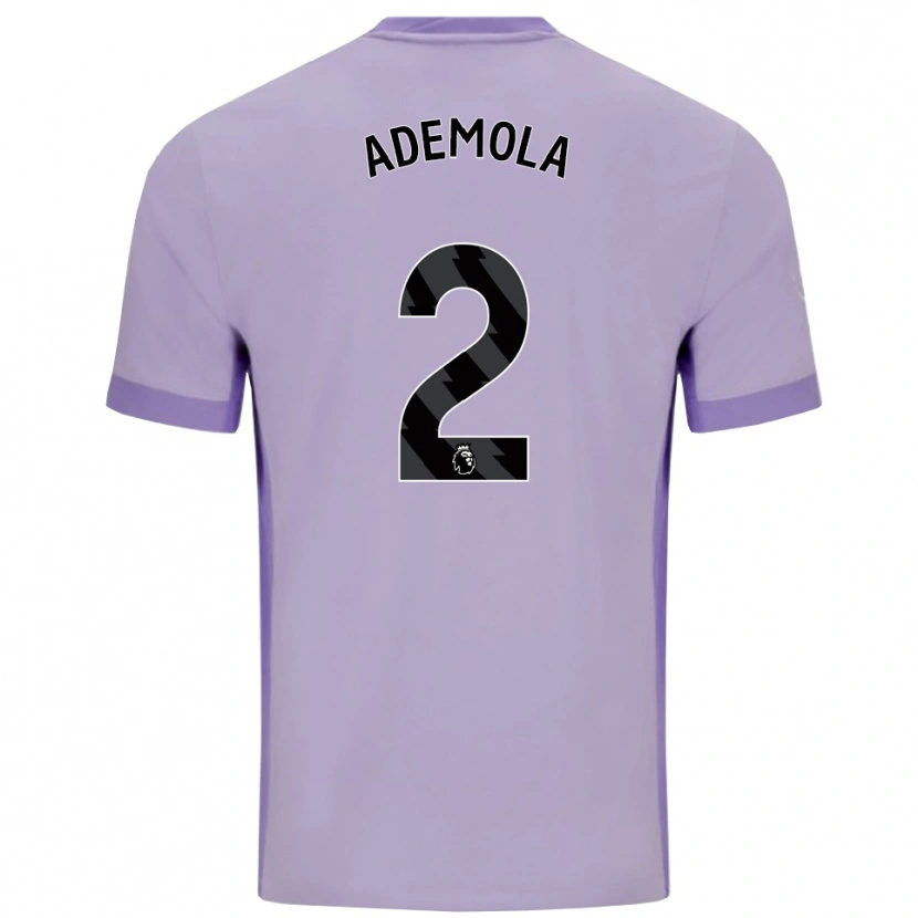 Danxen Mujer Camiseta Sebastian Ademola #2 Morado Taro Blanco 2ª Equipación 2025/26 La Camisa