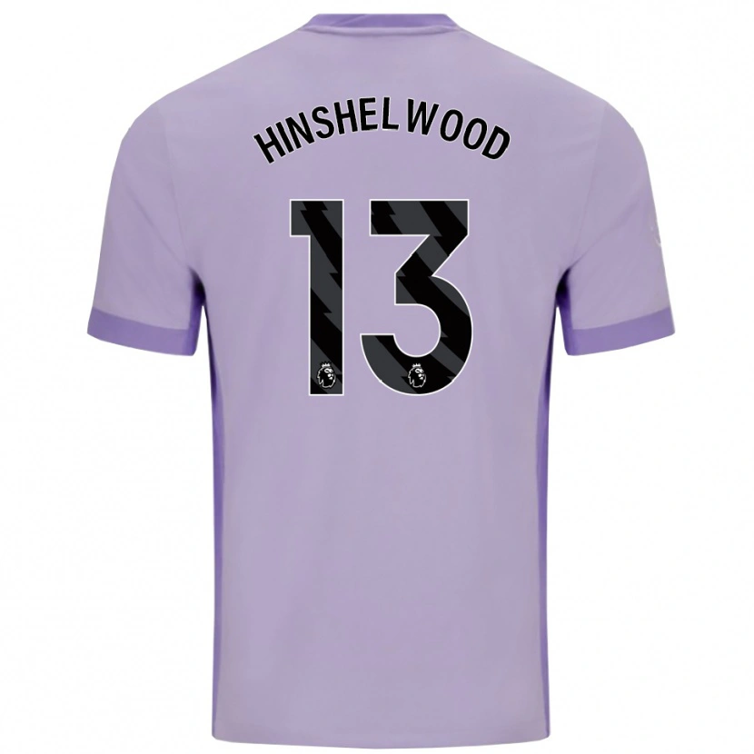Danxen Mujer Camiseta Jack Hinshelwood #13 Morado Taro Blanco 2ª Equipación 2025/26 La Camisa