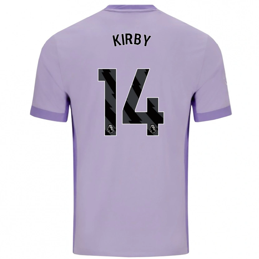 Danxen Mujer Camiseta Fran Kirby #14 Morado Taro Blanco 2ª Equipación 2025/26 La Camisa