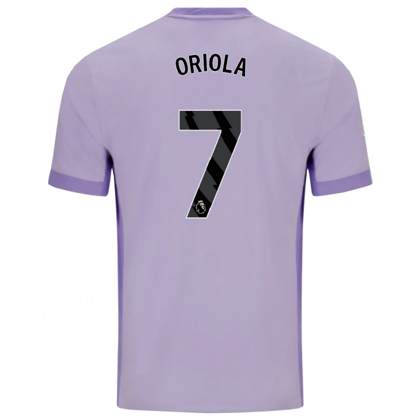 Danxen Mujer Camiseta Nehemiah Oriola #7 Morado Taro Blanco 2ª Equipación 2025/26 La Camisa