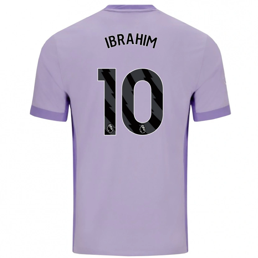 Danxen Mujer Camiseta Younes Ibrahim #10 Morado Taro Blanco 2ª Equipación 2025/26 La Camisa