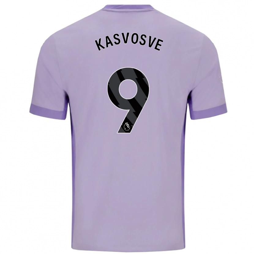 Danxen Mujer Camiseta Henry Kasvosve #9 Morado Taro Blanco 2ª Equipación 2025/26 La Camisa
