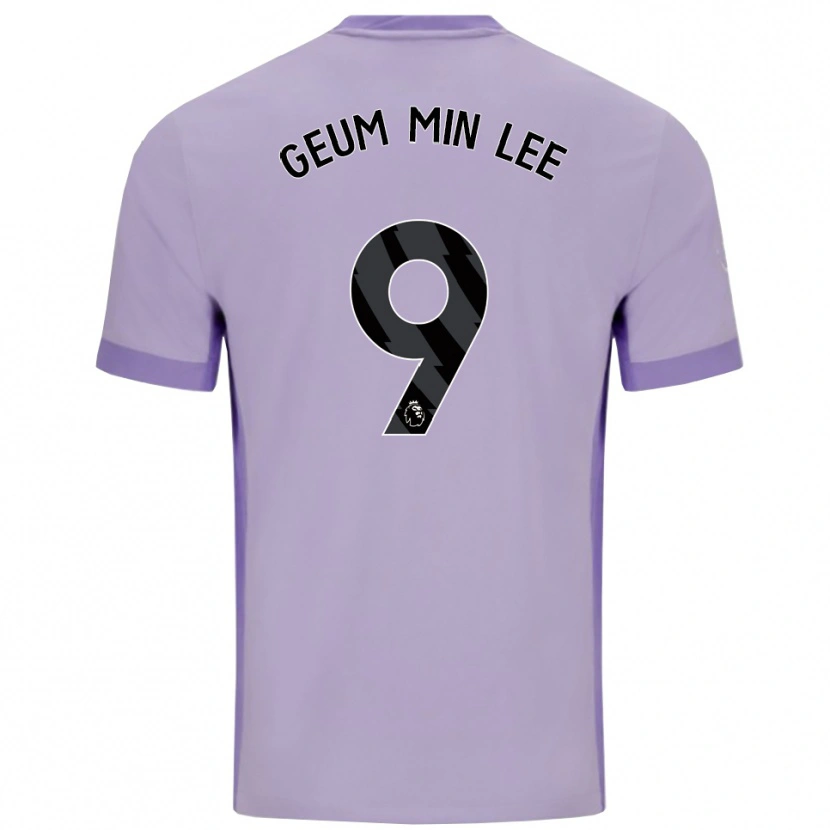 Danxen Mujer Camiseta Lee Geum-Min #9 Morado Taro Blanco 2ª Equipación 2025/26 La Camisa