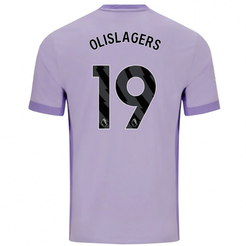 Danxen Mujer Camiseta Marisa Olislagers #19 Morado Taro Blanco 2ª Equipación 2025/26 La Camisa