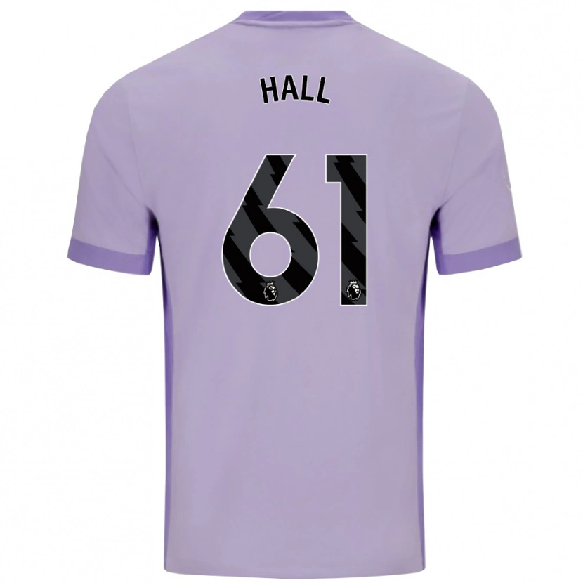 Danxen Mujer Camiseta Steven Hall #61 Morado Taro Blanco 2ª Equipación 2025/26 La Camisa