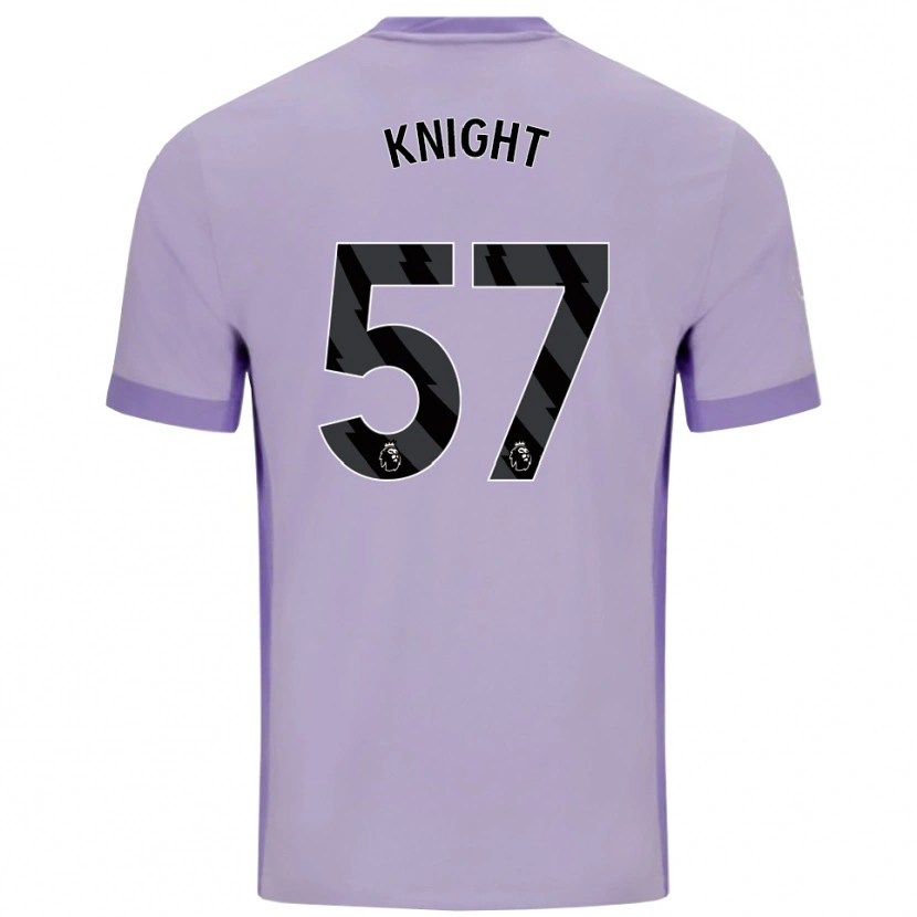 Danxen Mujer Camiseta Joe Knight #57 Morado Taro Blanco 2ª Equipación 2025/26 La Camisa