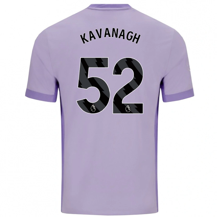 Danxen Mujer Camiseta Leigh Kavanagh #52 Morado Taro Blanco 2ª Equipación 2025/26 La Camisa