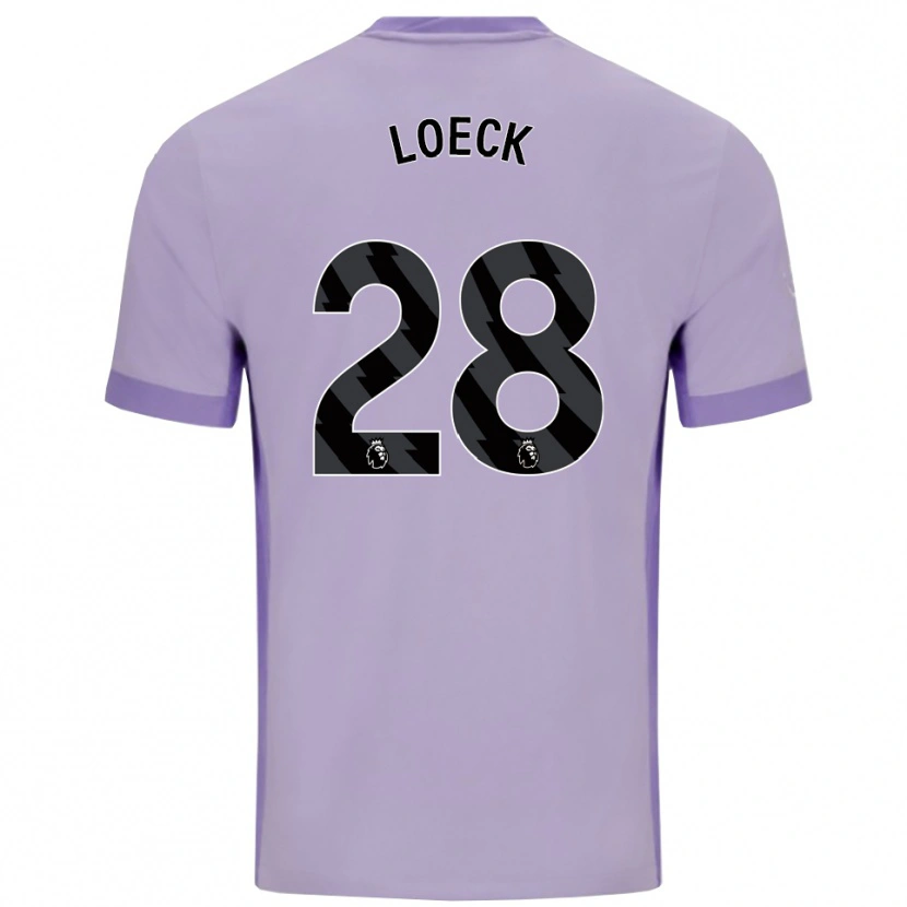Danxen Mujer Camiseta Melina Loeck #28 Morado Taro Blanco 2ª Equipación 2025/26 La Camisa