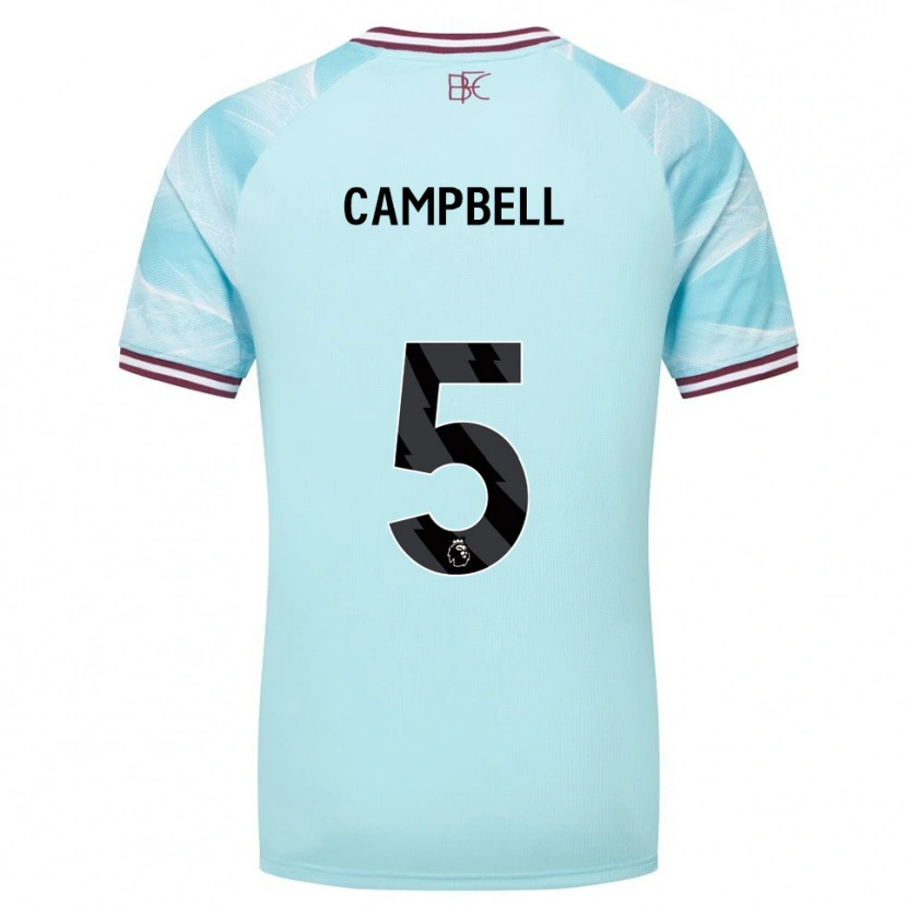 Danxen Mujer Camiseta Murray Campbell #5 Celeste Borgoña 2ª Equipación 2025/26 La Camisa