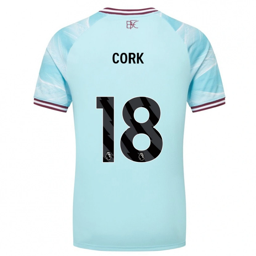 Danxen Mujer Camiseta Jack Cork #18 Celeste Borgoña 2ª Equipación 2025/26 La Camisa