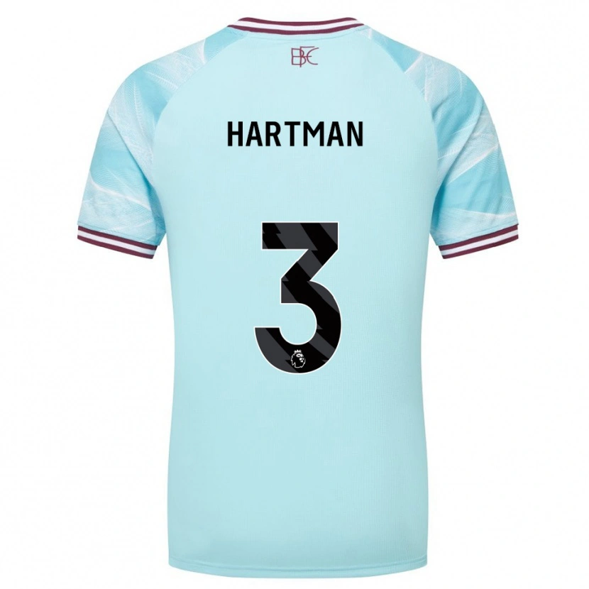 Danxen Mujer Camiseta Quilindschy Hartman #3 Celeste Borgoña 2ª Equipación 2025/26 La Camisa