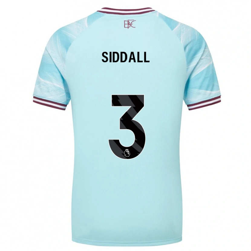Danxen Mujer Camiseta Emma Siddall #3 Celeste Borgoña 2ª Equipación 2025/26 La Camisa