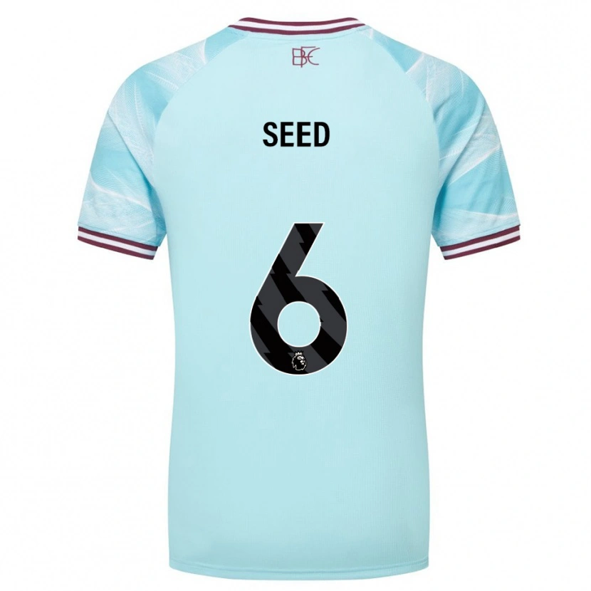 Danxen Mujer Camiseta Helen Seed #6 Celeste Borgoña 2ª Equipación 2025/26 La Camisa