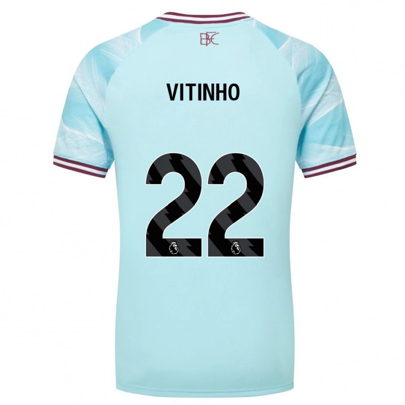 Danxen Mujer Camiseta Vitinho #22 Celeste Borgoña 2ª Equipación 2025/26 La Camisa