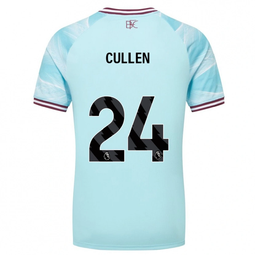 Danxen Mujer Camiseta Josh Cullen #24 Celeste Borgoña 2ª Equipación 2025/26 La Camisa