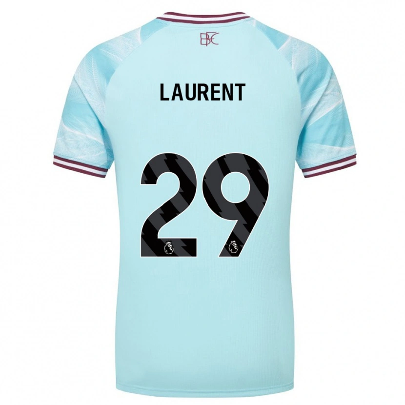 Danxen Mujer Camiseta Josh Laurent #29 Celeste Borgoña 2ª Equipación 2025/26 La Camisa