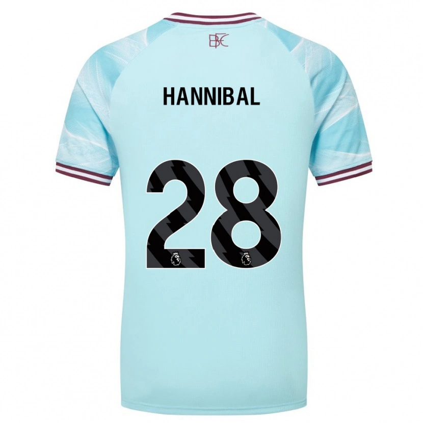 Danxen Mujer Camiseta Hannibal #28 Celeste Borgoña 2ª Equipación 2025/26 La Camisa