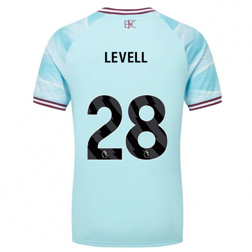 Danxen Mujer Camiseta Kirstie Levell #28 Celeste Borgoña 2ª Equipación 2025/26 La Camisa
