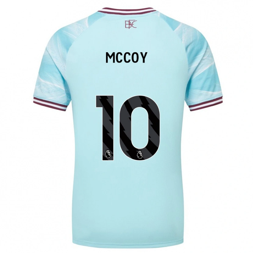 Danxen Mujer Camiseta Adam Mccoy #10 Celeste Borgoña 2ª Equipación 2025/26 La Camisa