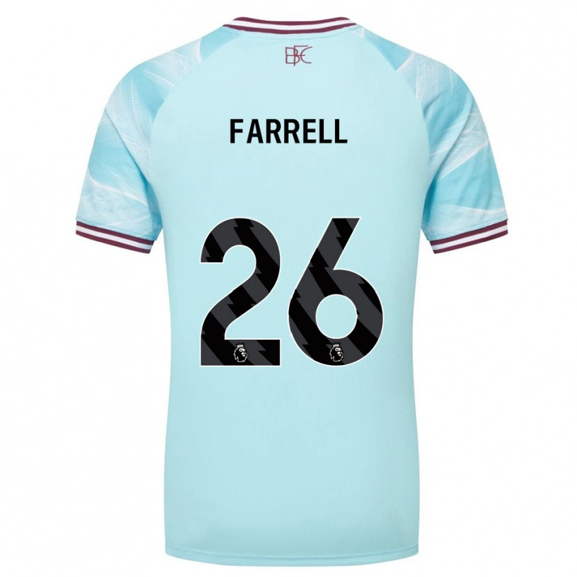 Danxen Mujer Camiseta Lucy Farrell #26 Celeste Borgoña 2ª Equipación 2025/26 La Camisa