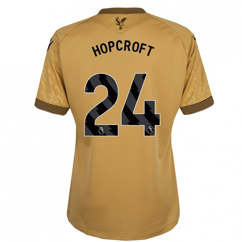 Danxen Mujer Camiseta Shanade Hopcroft #24 Oro Negro 2ª Equipación 2025/26 La Camisa