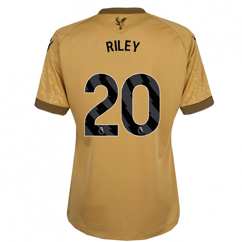 Danxen Mujer Camiseta Indiah-Paige Riley #20 Oro Negro 2ª Equipación 2025/26 La Camisa