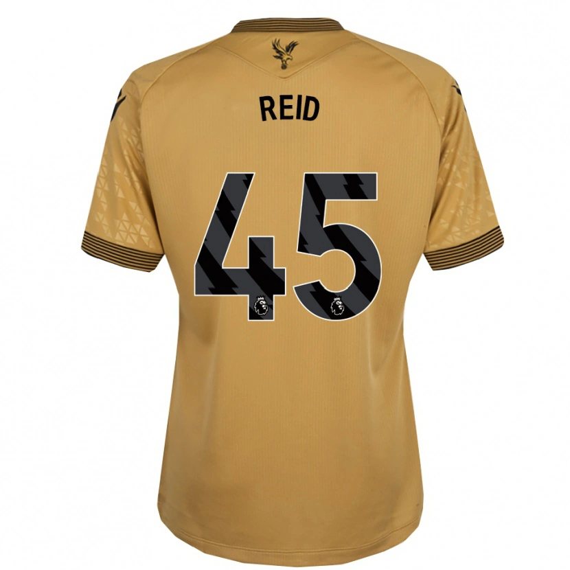 Danxen Mujer Camiseta Dylan Reid #45 Oro Negro 2ª Equipación 2025/26 La Camisa