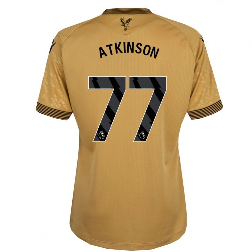 Danxen Mujer Camiseta Isibeal Atkinson #77 Oro Negro 2ª Equipación 2025/26 La Camisa
