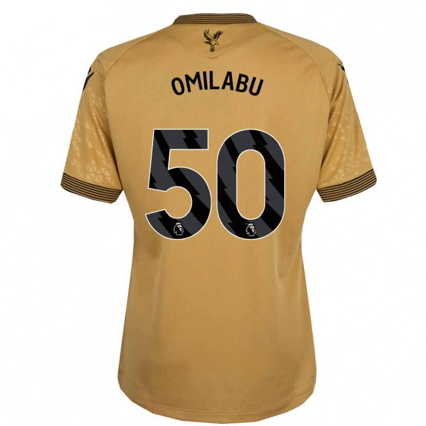 Danxen Mujer Camiseta David Omilabu #50 Oro Negro 2ª Equipación 2025/26 La Camisa