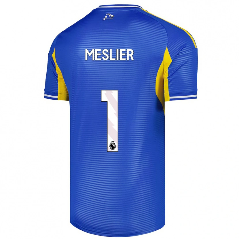 Danxen Mujer Camiseta Illan Meslier #1 Azul Amarillo 2ª Equipación 2025/26 La Camisa