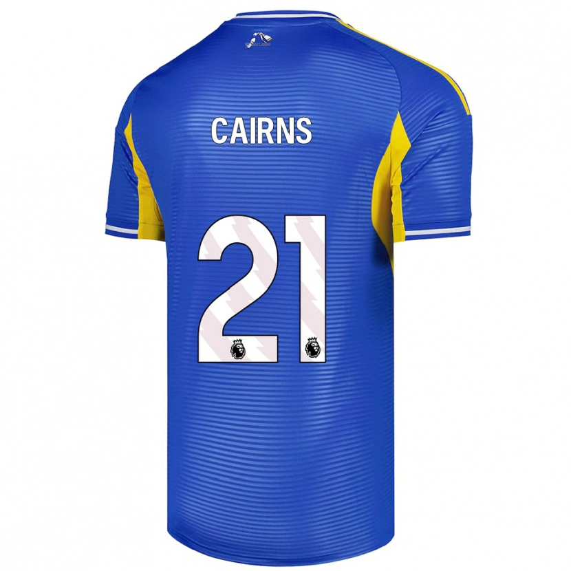 Danxen Mujer Camiseta Alex Cairns #21 Azul Amarillo 2ª Equipación 2025/26 La Camisa