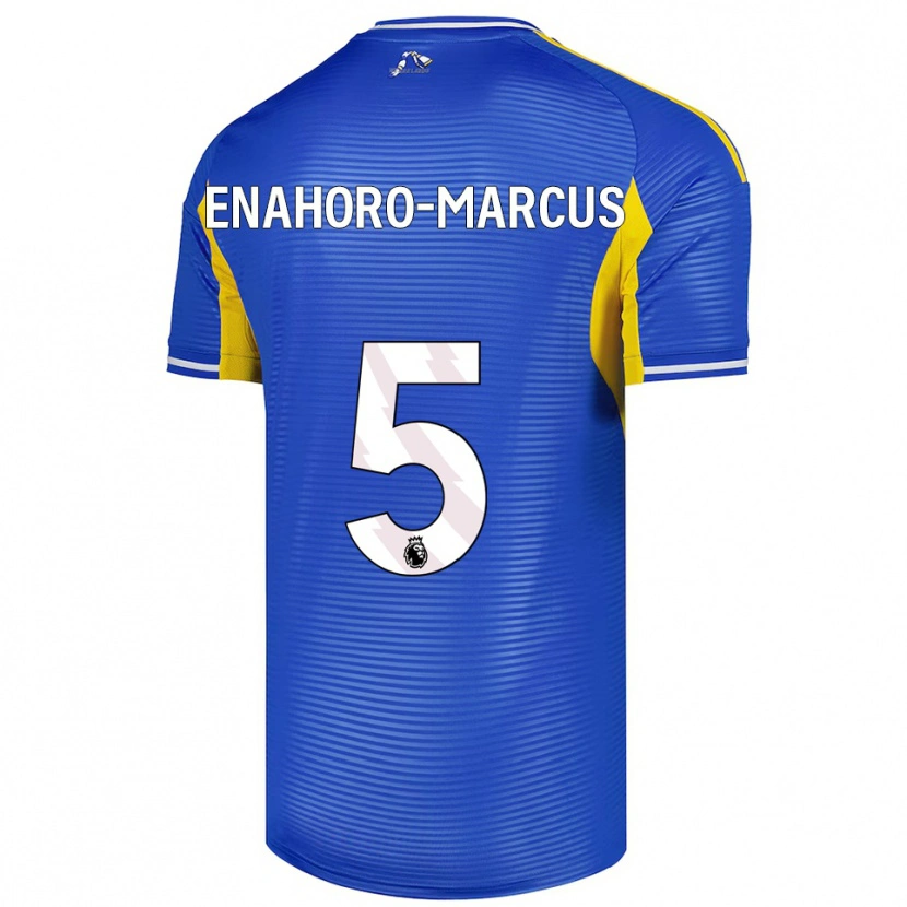 Danxen Mujer Camiseta Louis Enahoro-Marcus #5 Azul Amarillo 2ª Equipación 2025/26 La Camisa