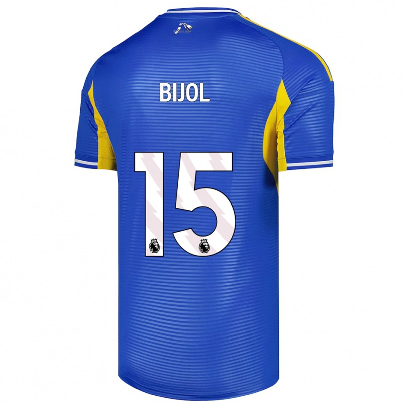 Danxen Mujer Camiseta Jaka Bijol #15 Azul Amarillo 2ª Equipación 2025/26 La Camisa