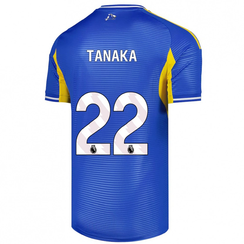 Danxen Mujer Camiseta Ao Tanaka #22 Azul Amarillo 2ª Equipación 2025/26 La Camisa